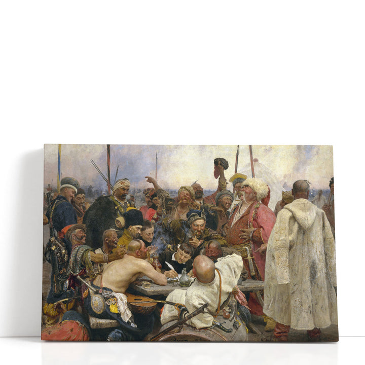 The Reply of the Zaporozhian Cossacks to Sultan Mehmet IV - Canvas Print Wall Art