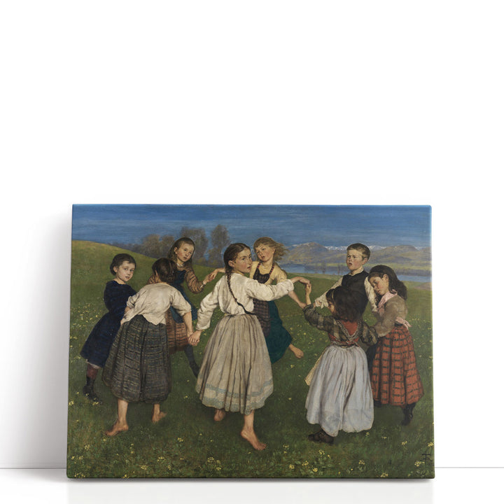 Kinderreigen, Children Dancing in a Ring, 1872 - Canvas Print Wall Art