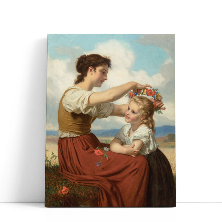Crown of Field Flowers - Canvas Print Wall Art