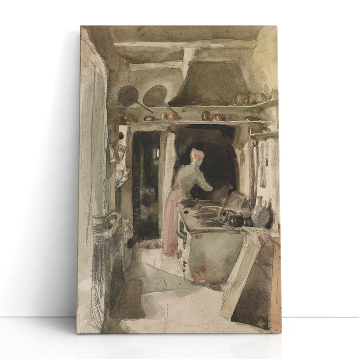 The Kitchen, 1858 - Canvas Print Wall Art