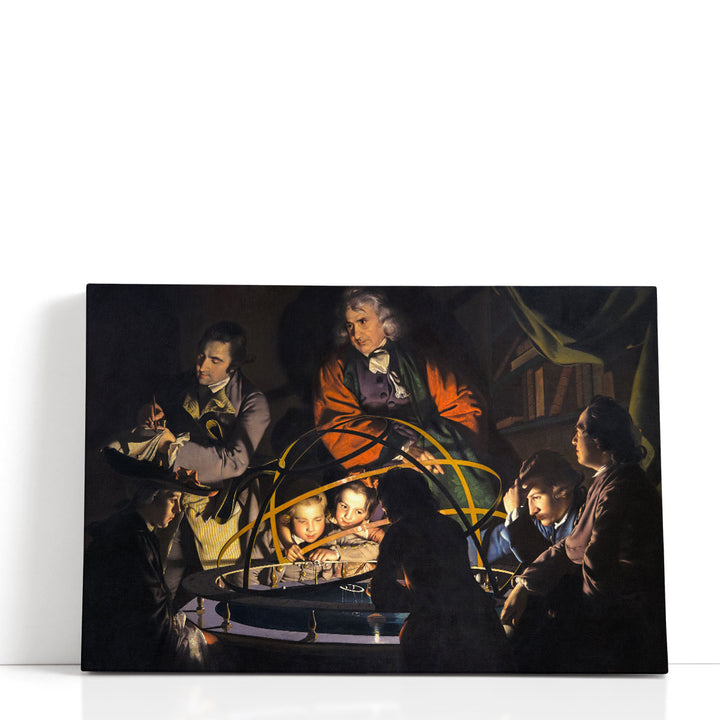 Philosopher Giving A Lecture On The Orrery - Canvas Print Wall Art
