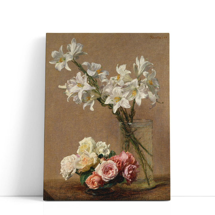 Roses and Lilies, 1888 - Canvas Print Wall Art