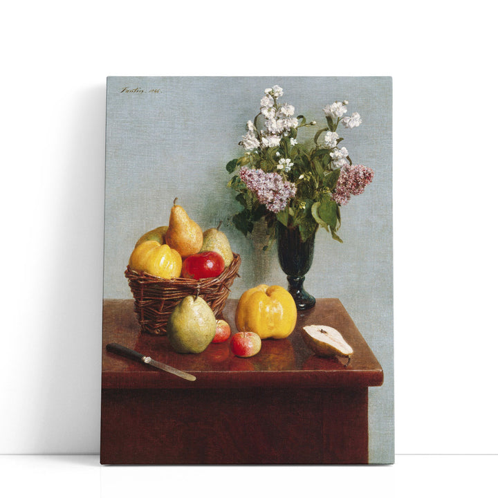 Still Life with Flowers and Fruit, 1866 - Canvas Print Wall Art