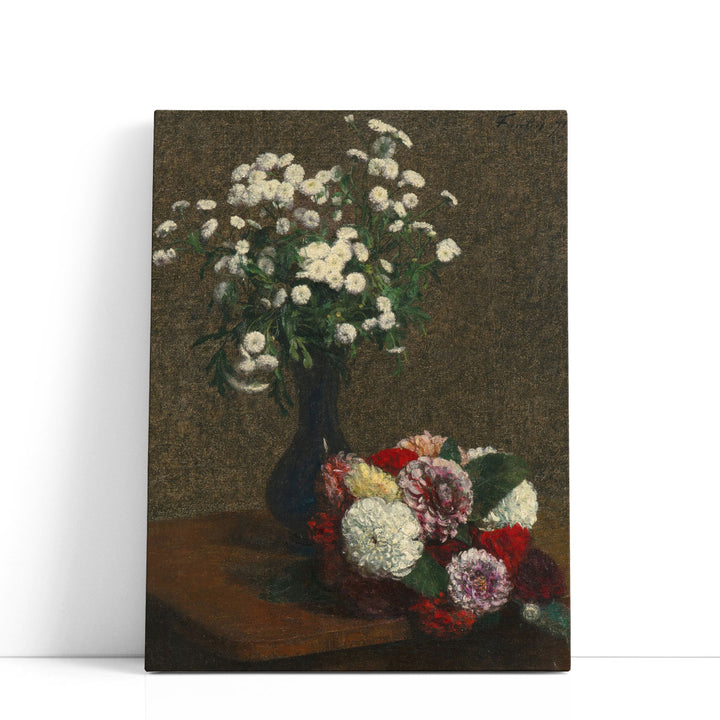 Fleurs, Camomille et Dahlias, 1871 - Canvas Print Wall Art