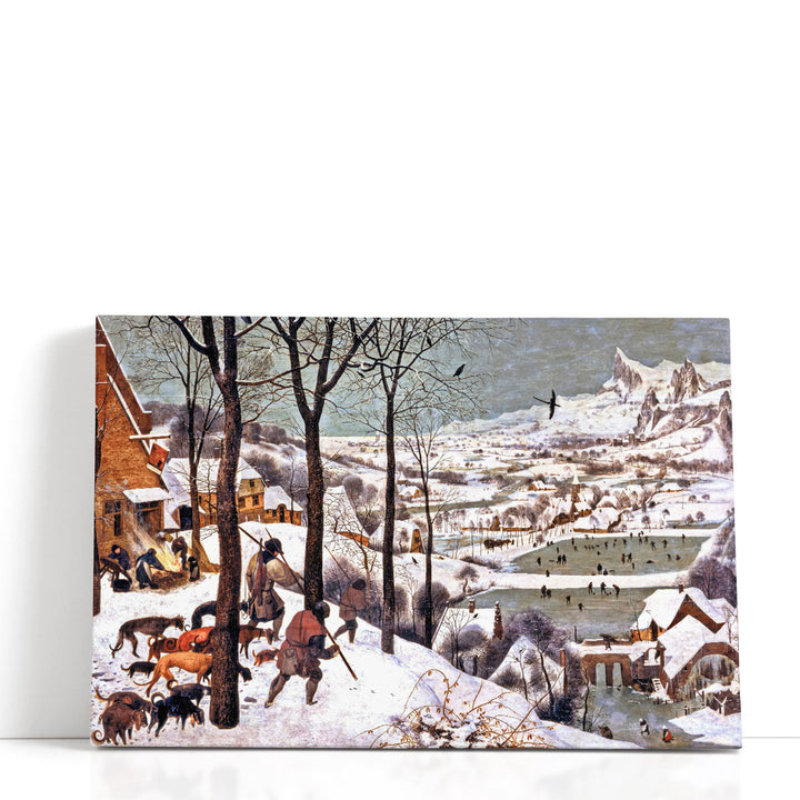 Hunters in the Snow - Canvas Print Wall Art