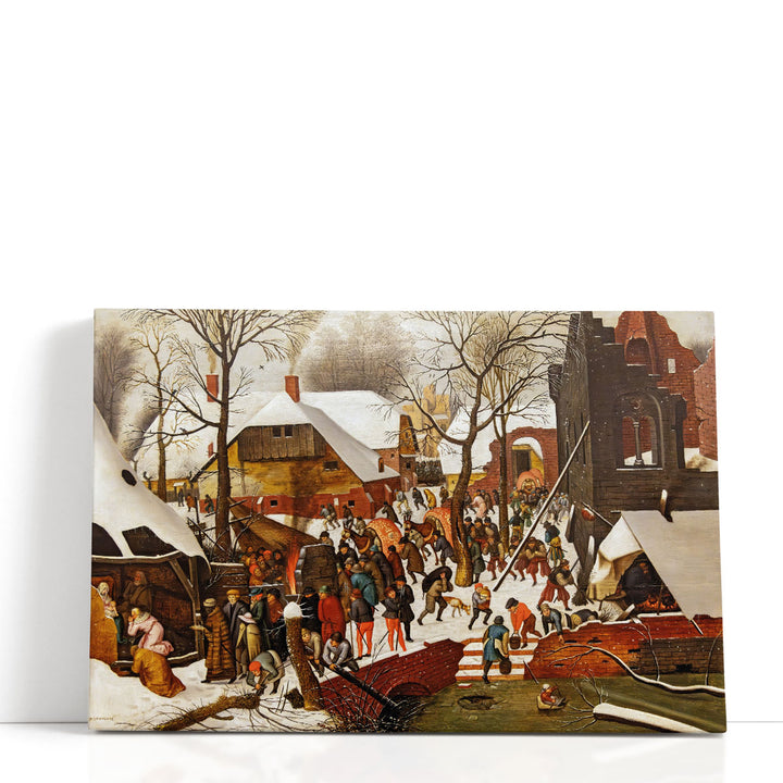 Adoration of the Magi in the Snow - Canvas Print Wall Art