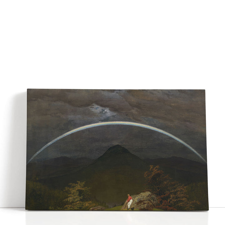 Mountain Landscape with Rainbow - Canvas Print Wall Art