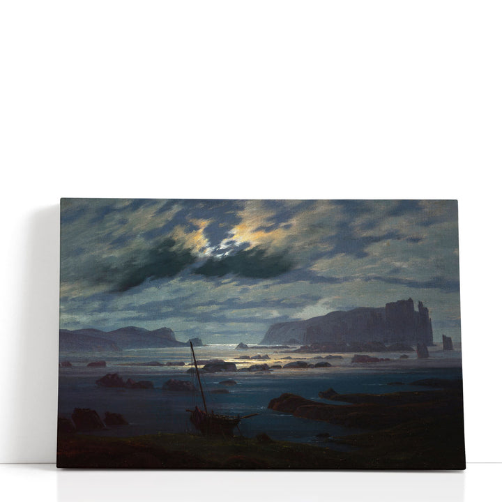 Northern Sea in the Moonlight - Canvas Print Wall Art
