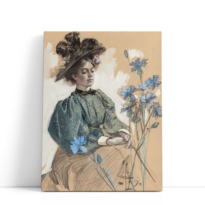 Lady with Flowers, 1896 - Canvas Print Wall Art