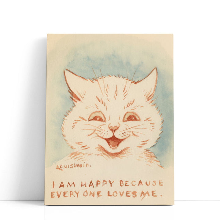 I am Happy Cat - Canvas Print Wall Art