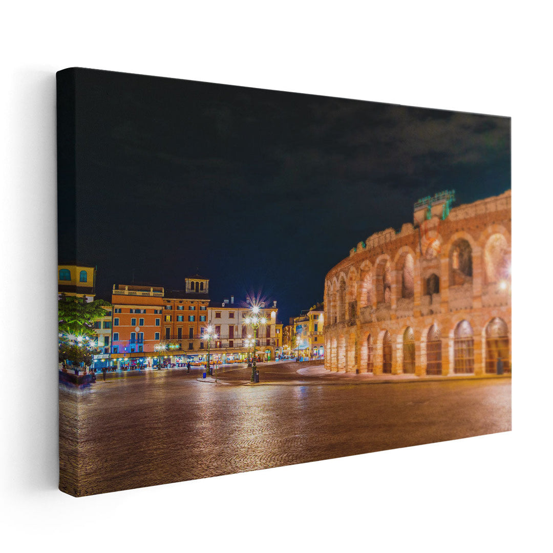 Ancient Amphitheater Arena, Verona, Italy - Canvas Print Wall Art