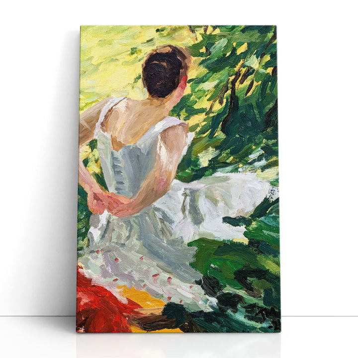 Kvinna Som Klar Sig - Canvas Print Wall Art