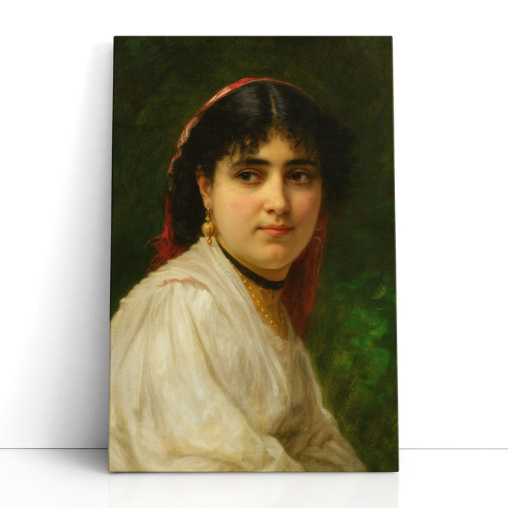 Portrait of a Young Italian Woman, 1875 - Canvas Print Wall Art