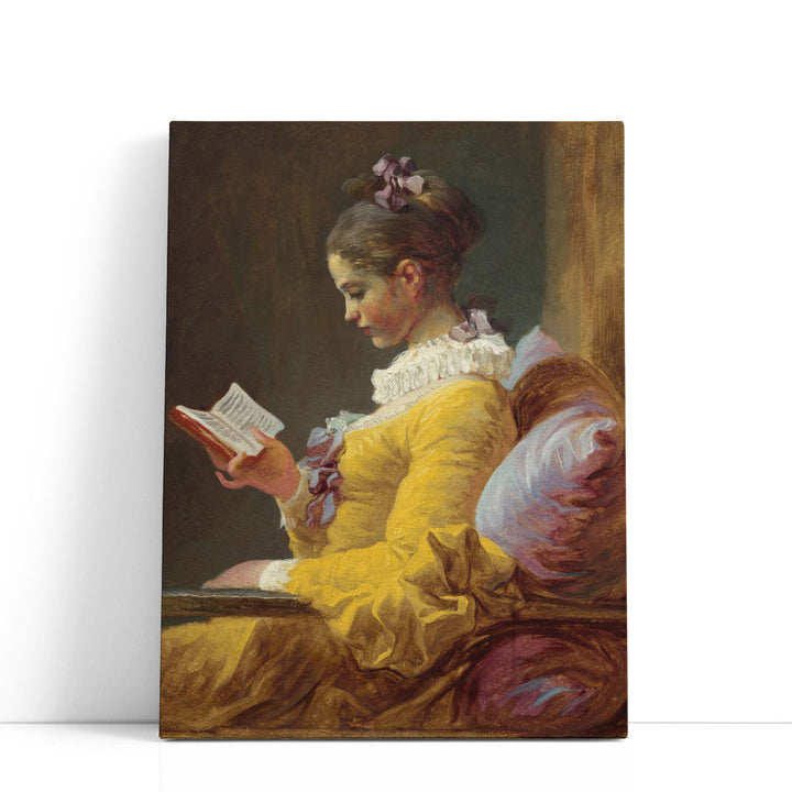 Young Girl Reading - Canvas Print Wall Art