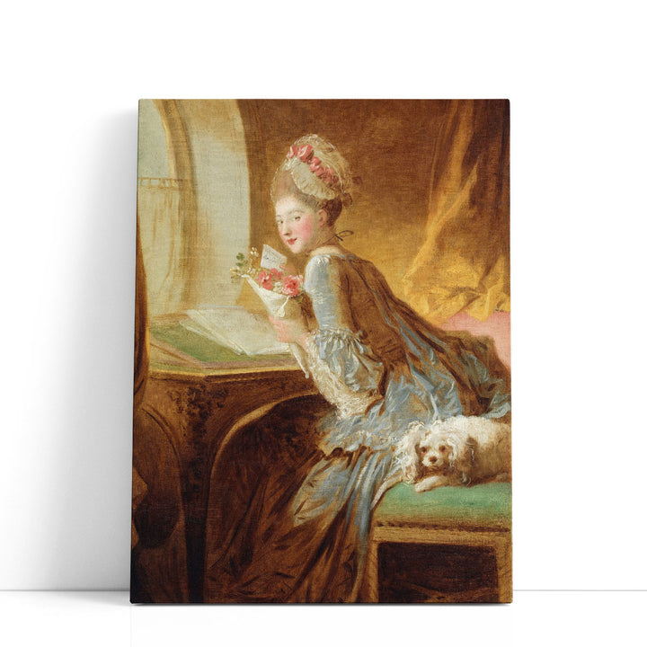 The Love Letter Jean-Honoré Fragonard - Canvas Print Wall Art