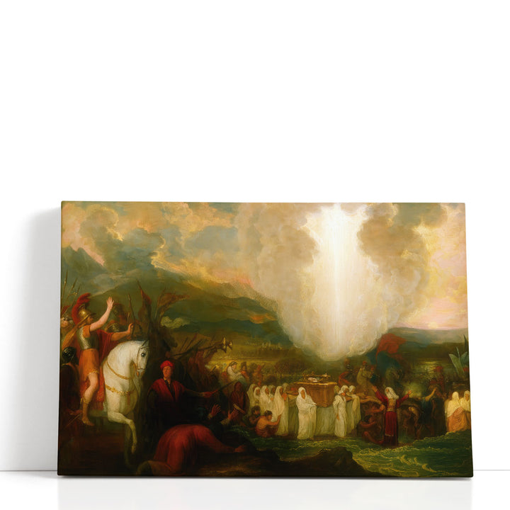 Joshua passing the River Jordan with the Ark of the Covenant - Canvas Print Wall Art