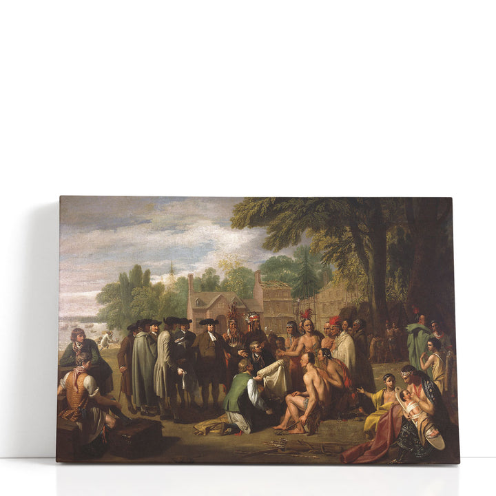Penn Treaty with the Indians - Canvas Print Wall Art