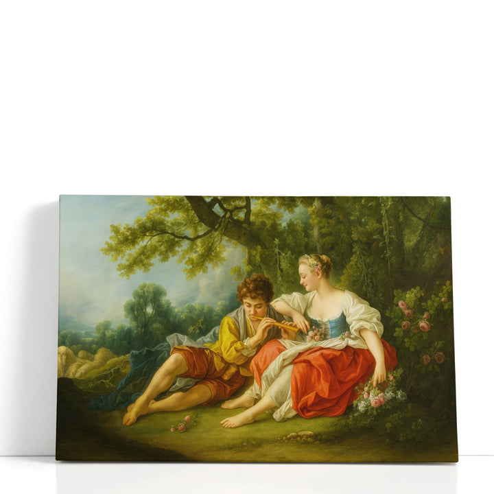 Shepherd Piping to a Shepherdess - Canvas Print Wall Art