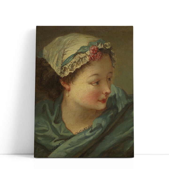 Head of a Young Woman - Canvas Print Wall Art