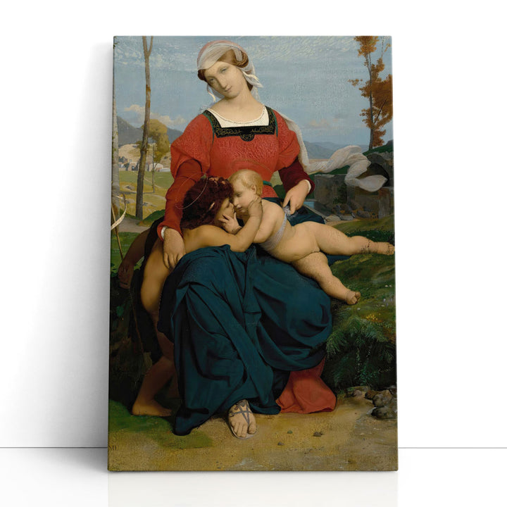 La Vierge, Lenfant Jesus Et Saint Jean, 1848 - Canvas Print Wall Art