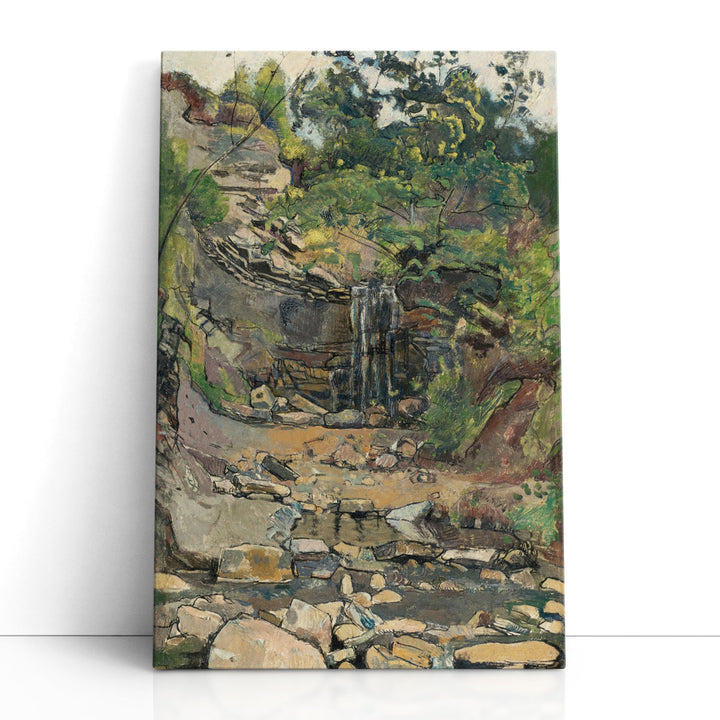 Waterfall in the Savoy Region - Canvas Print Wall Art