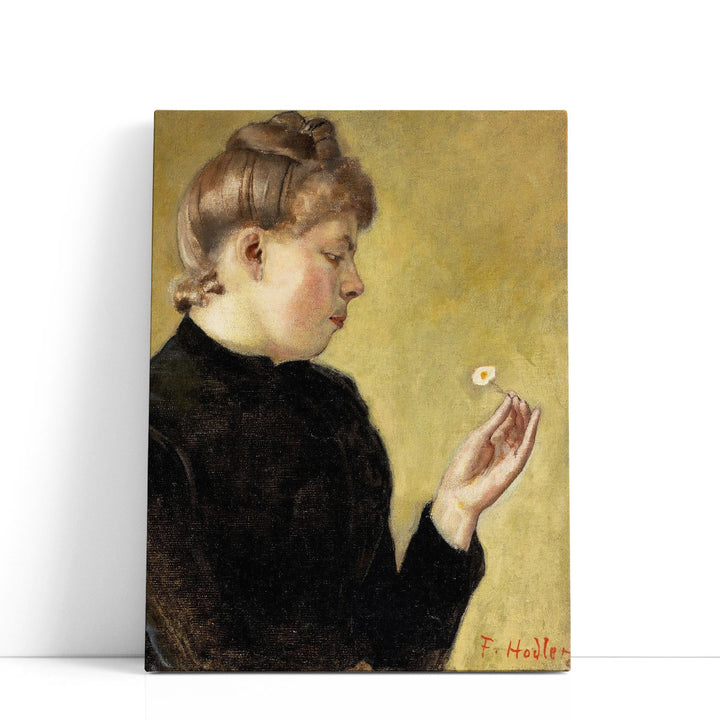 Bertha Stucki with Flowers, 1891 - Canvas Print Wall Art