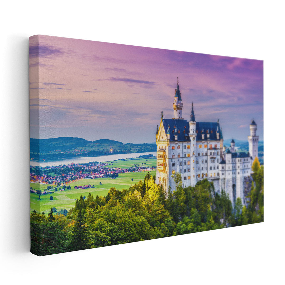 Neuschwanstein Castle in Germany - Canvas Print Wall Art