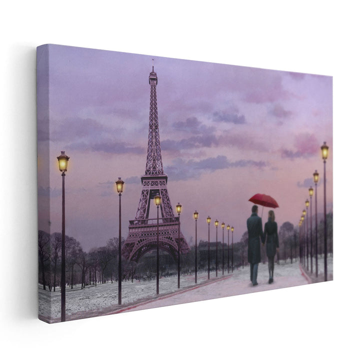 Red Umbrella - Canvas Print Wall Art