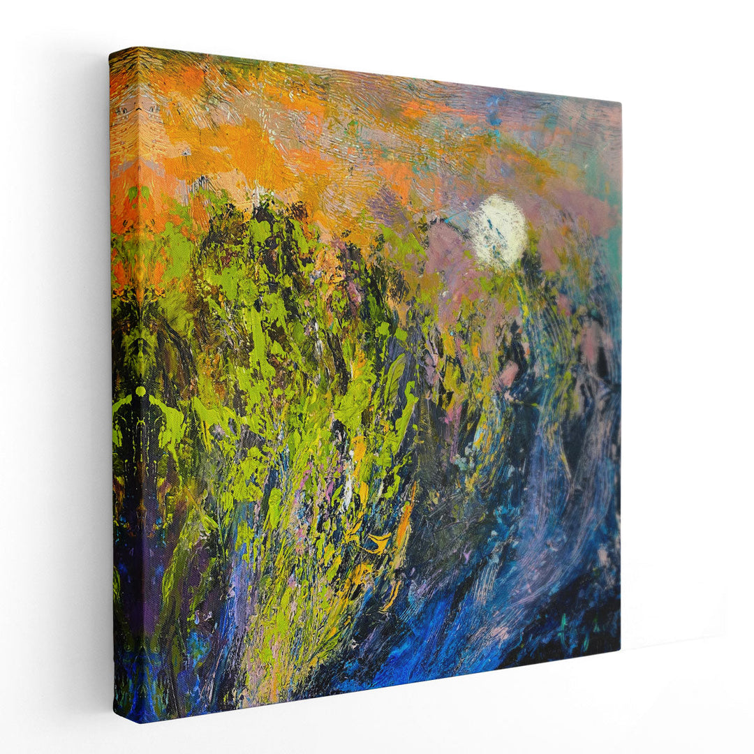 Marsh II Moonrise - Canvas Print Wall Art