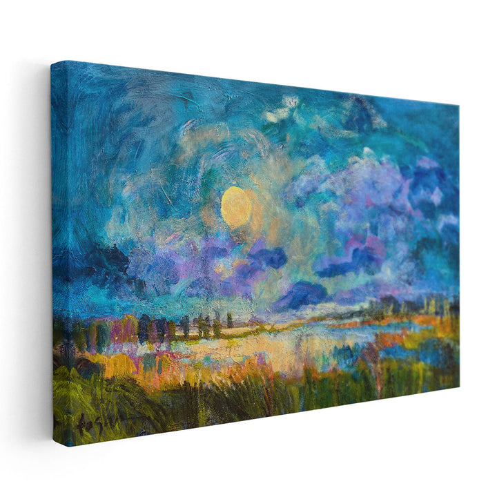 Moon Rising - Canvas Print Wall Art