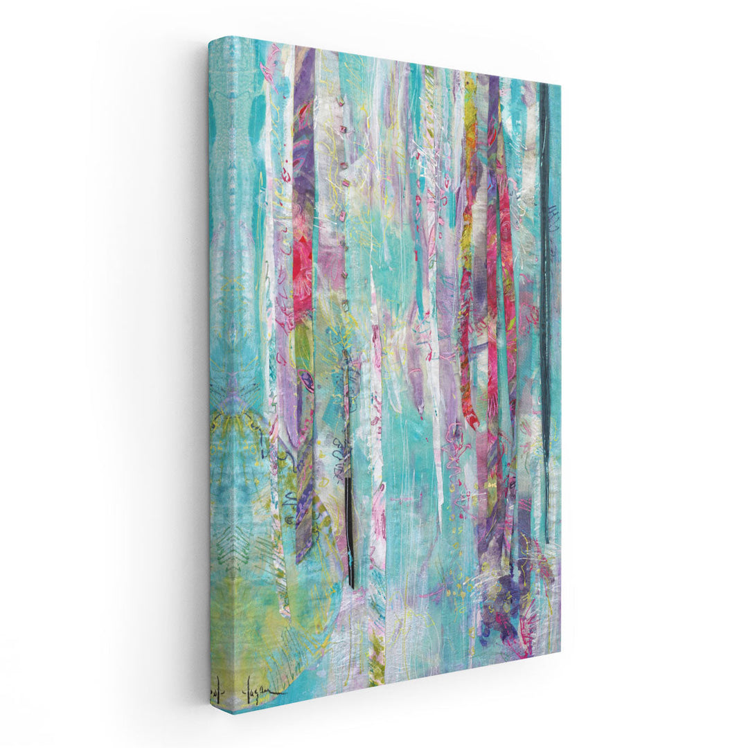 Bloom Shimmer Sparkle I - Canvas Print Wall Art