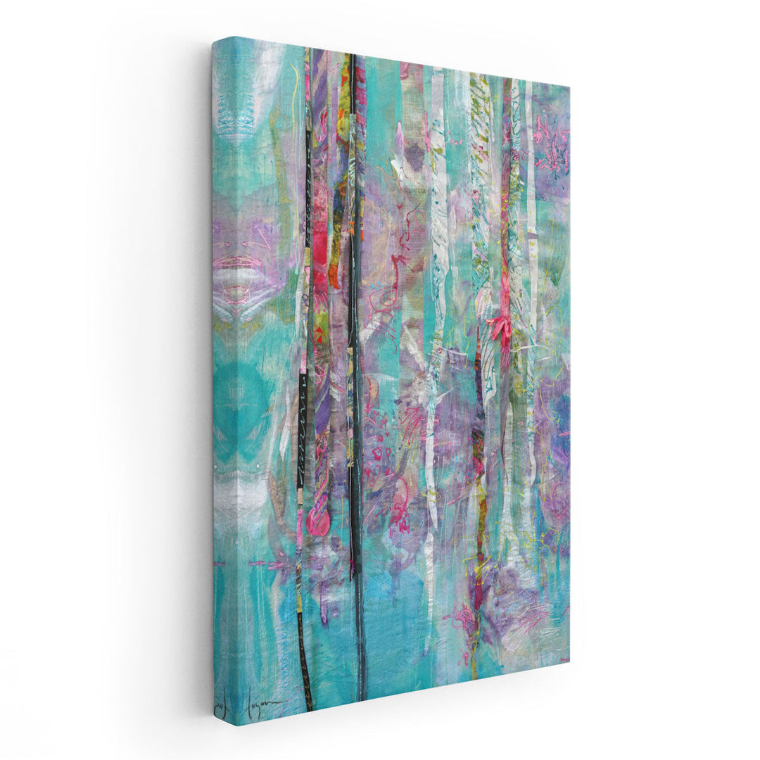 Bloom Shimmer Sparkle II - Canvas Print Wall Art