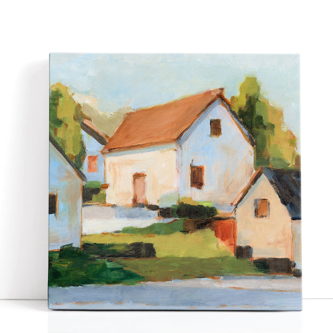 European Farmhouses I - Canvas Print Wall Art