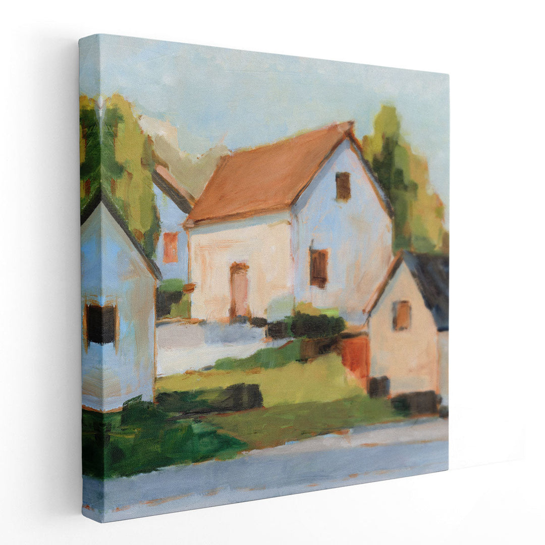 European Farmhouses I - Canvas Print Wall Art