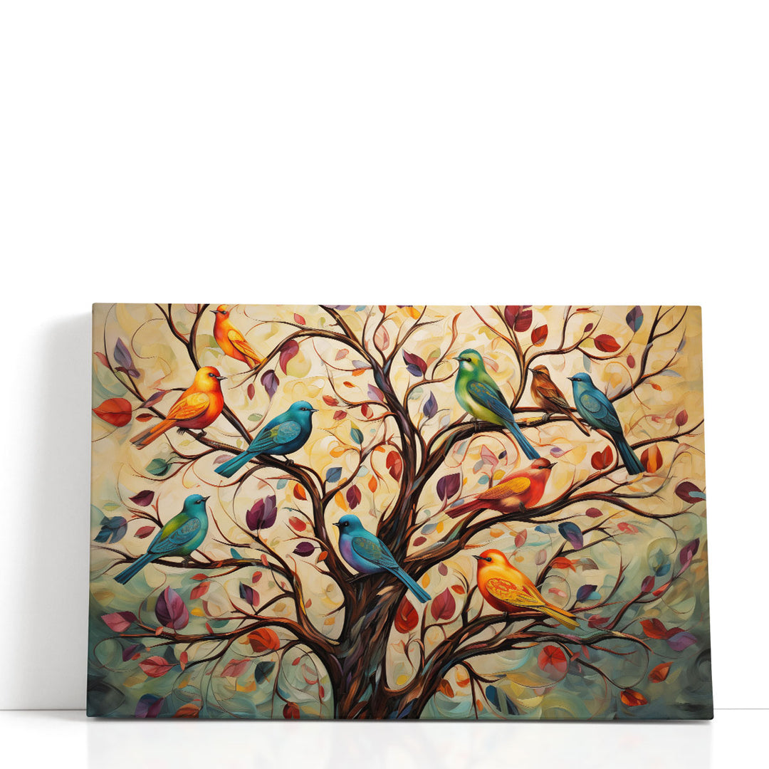 Feathered Flock Fantasy 2 - Canvas Print Wall Art