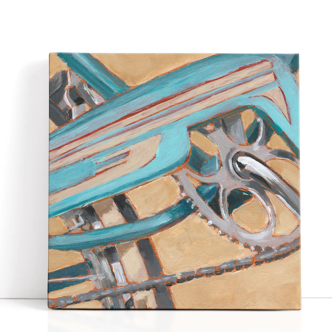 Retro Cycle III - Canvas Print Wall Art