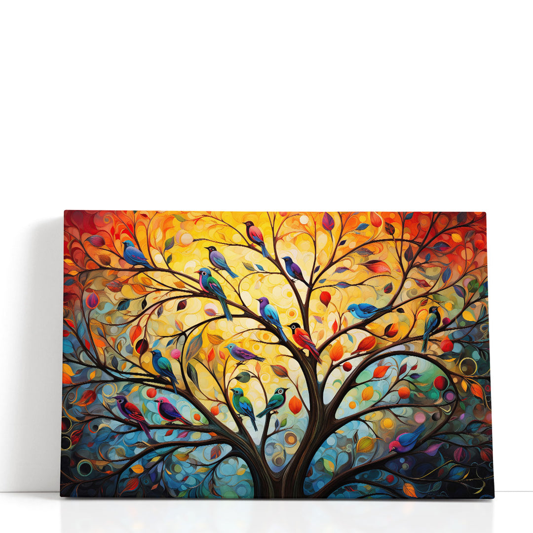 Feathered Flock Fantasy 3 - Canvas Print Wall Art