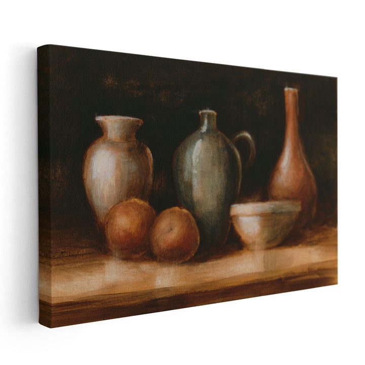 Earthenware and Fruit II - Canvas Print Wall Art