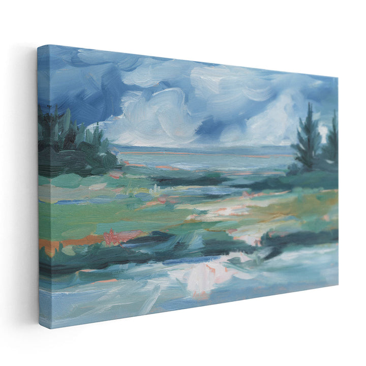 Pastel Lake View II - Canvas Print Wall Art