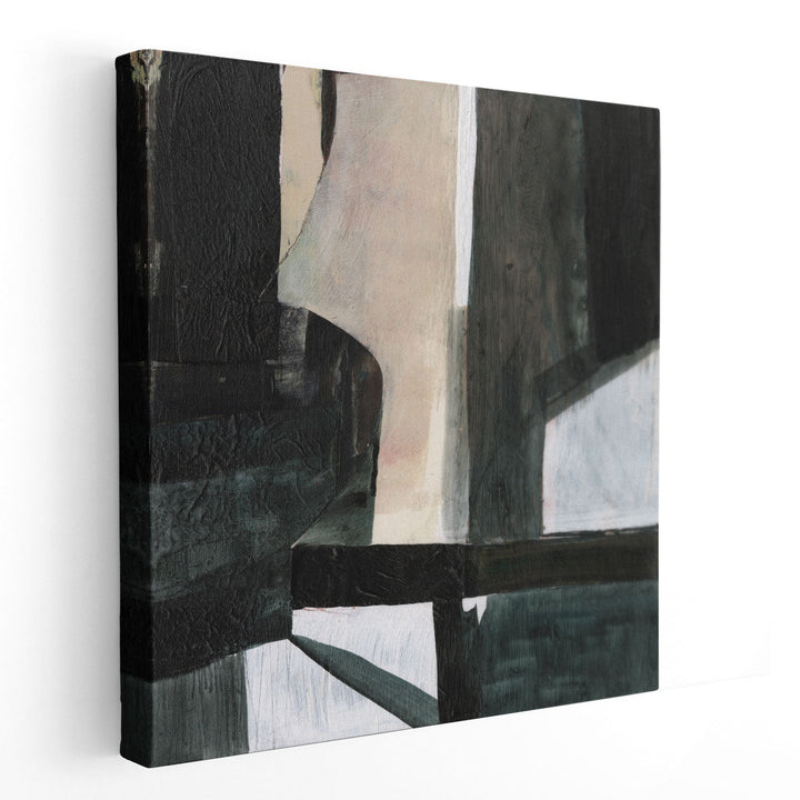 Deconstructed Ebony I - Canvas Print Wall Art