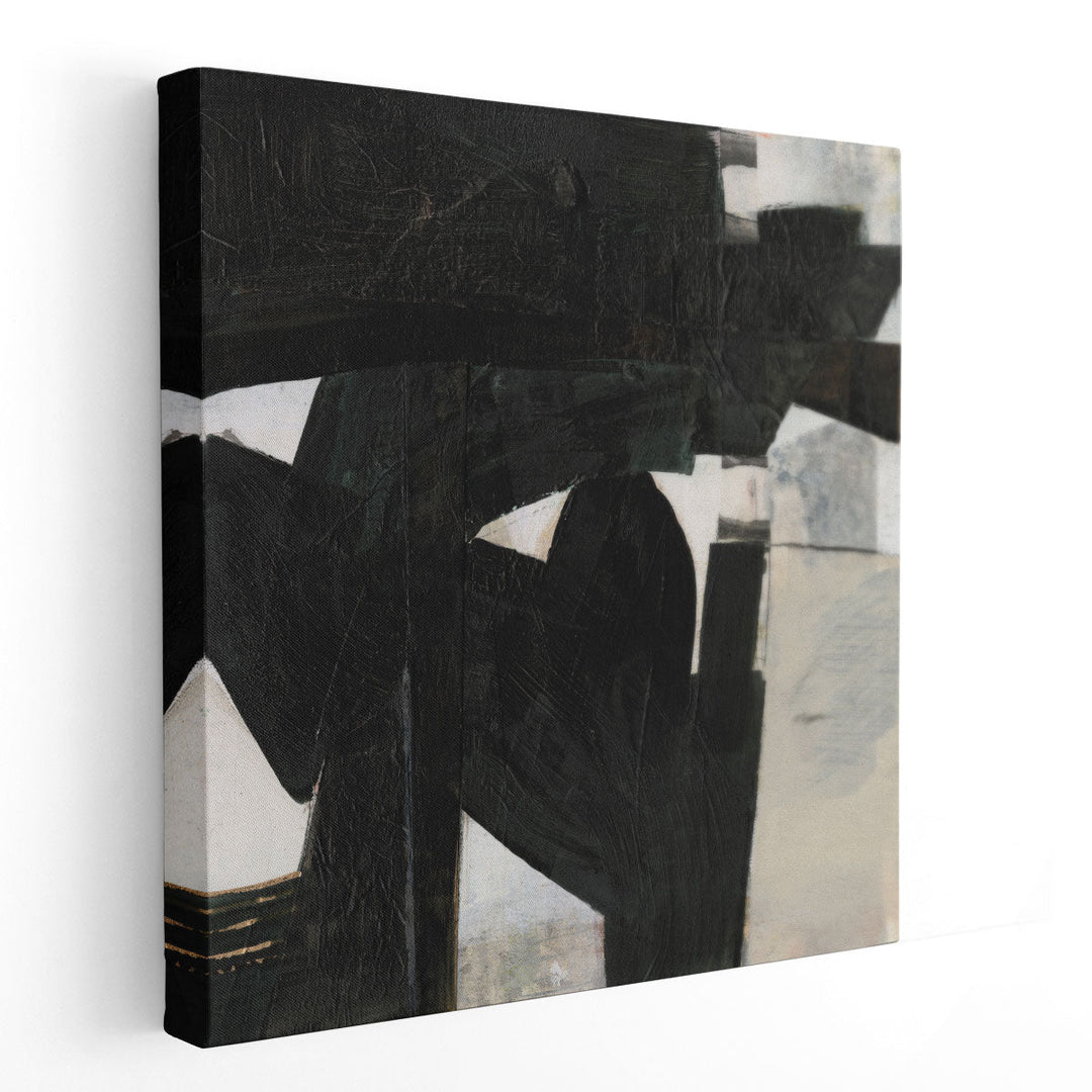 Deconstructed Ebony III - Canvas Print Wall Art