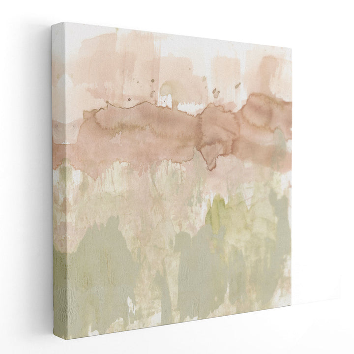 Dusty Blush and Olive II - Canvas Print Wall Art