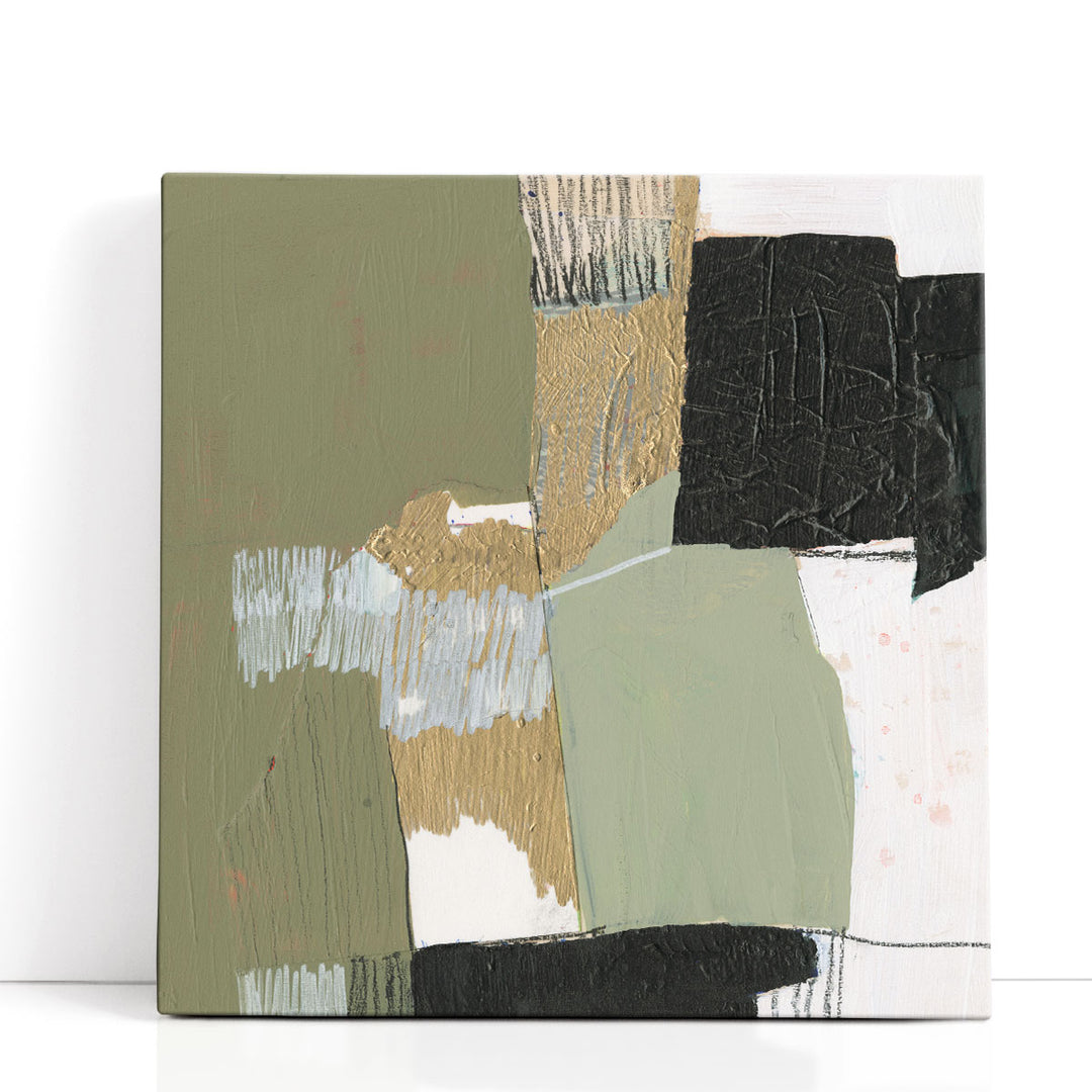 Olive Black & Gold II - Canvas Print Wall Art