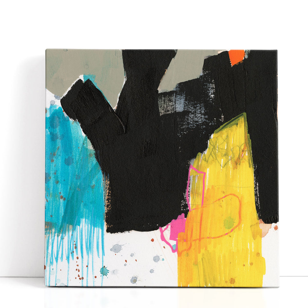 Primary Action III- Canvas Print Wall Art