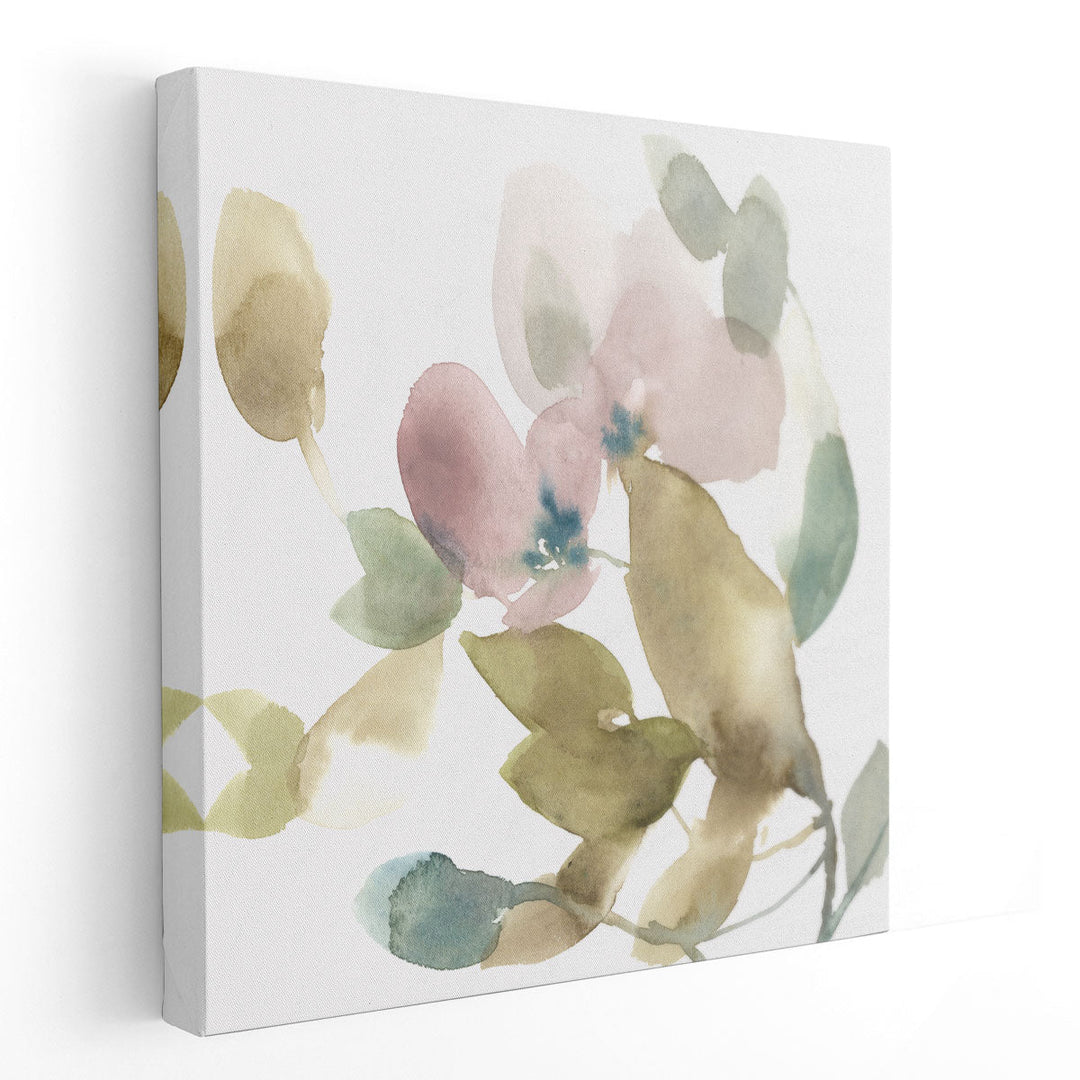 Sweet Petals and Leaves I - Canvas Print Wall Art