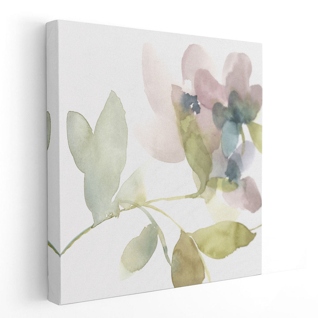 Sweet Petals and Leaves II - Canvas Print Wall Art