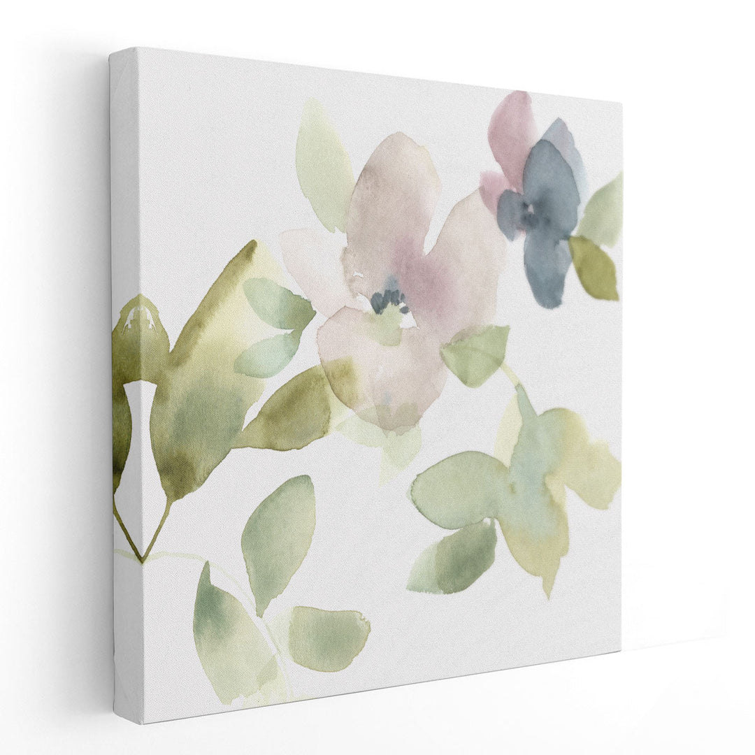 Sweet Petals and Leaves III - Canvas Print Wall Art