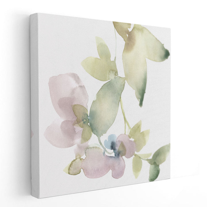 Sweet Petals and Leaves V - Canvas Print Wall Art