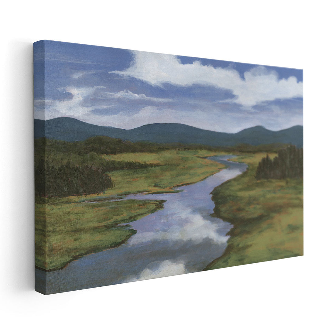 Blue Mountain Reflections I - Canvas Print Wall Art