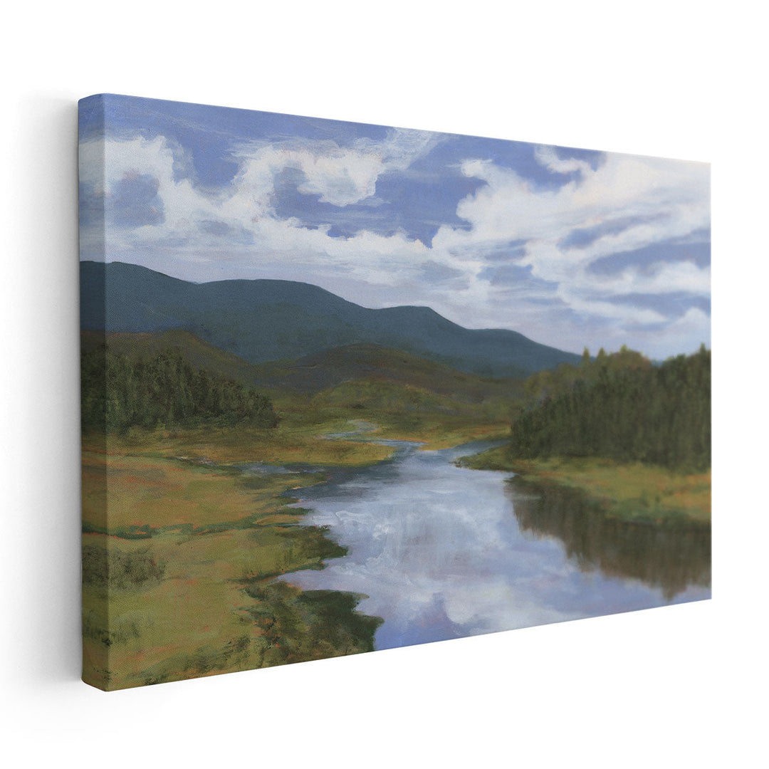 Blue Mountain Reflections II - Canvas Print Wall Art